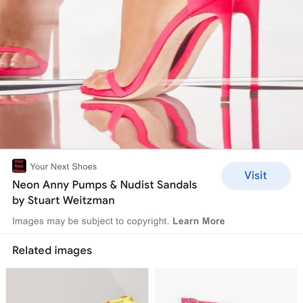 ISO Stuart weitzman nudist pink neon - Picture 2 of 2